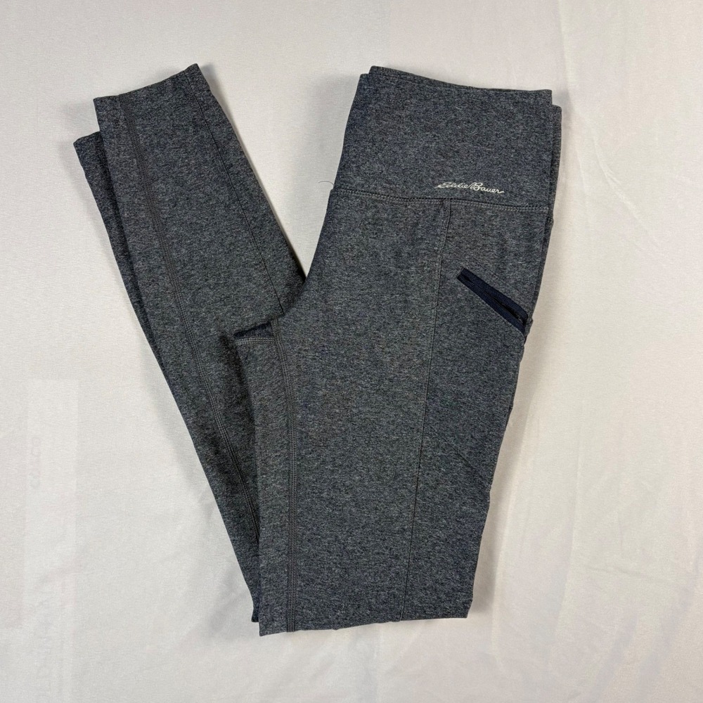 Eddie Bauer Trail Leggings Womens XS Blue High Rise Compression Hiking Pants